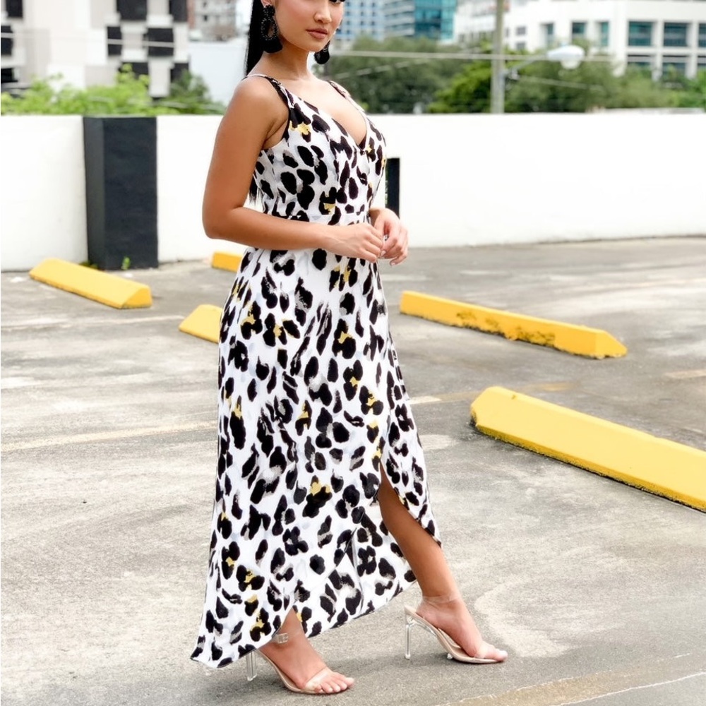 Leopard Print Maxi Dress